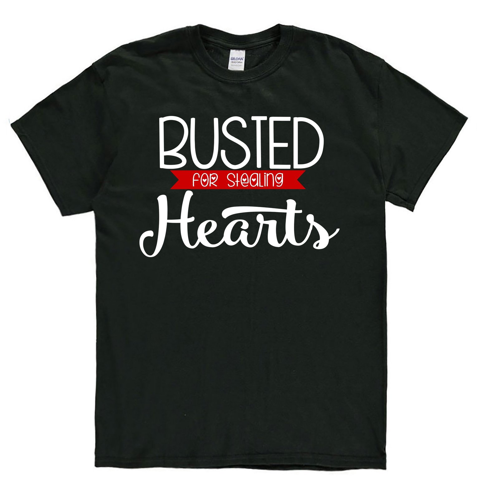 Busted for Stealing Hearts Valentines Day Shirt, Boys Valentines Day Shirt, Vale