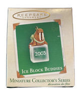 New 2003 Hallmark Ice Block Budddies Miniature Keepsake Christmas Ornament -NOS - £4.89 GBP