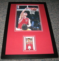 Yao Ming Framed All Star Game Used Memorabilia &amp; Photo Display UDA Rockets - £50.59 GBP