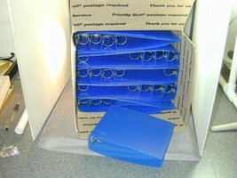 24 New Blue 2 Ring CD DVD Binders For Soft CD Sleeves - £27.65 GBP
