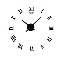 Adjustable Size 3D Frameless DIY Wall Clock, Silent Non Ticking Decor Family Mir - £14.63 GBP+