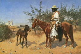 The Sentinel on Horse by Frederic Remington Western Giclee Art Print Ships Free - £30.60 GBP+