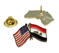 United States Iraq Iraqi Friendship Flag Lapel Pin - £3.74 GBP