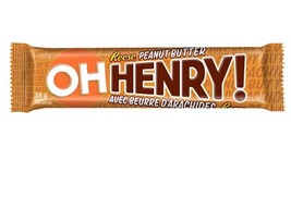 24 x OH HENRY REESE peanut butter Chocolate Candy Bar Hershey Canadian 5... - £37.98 GBP