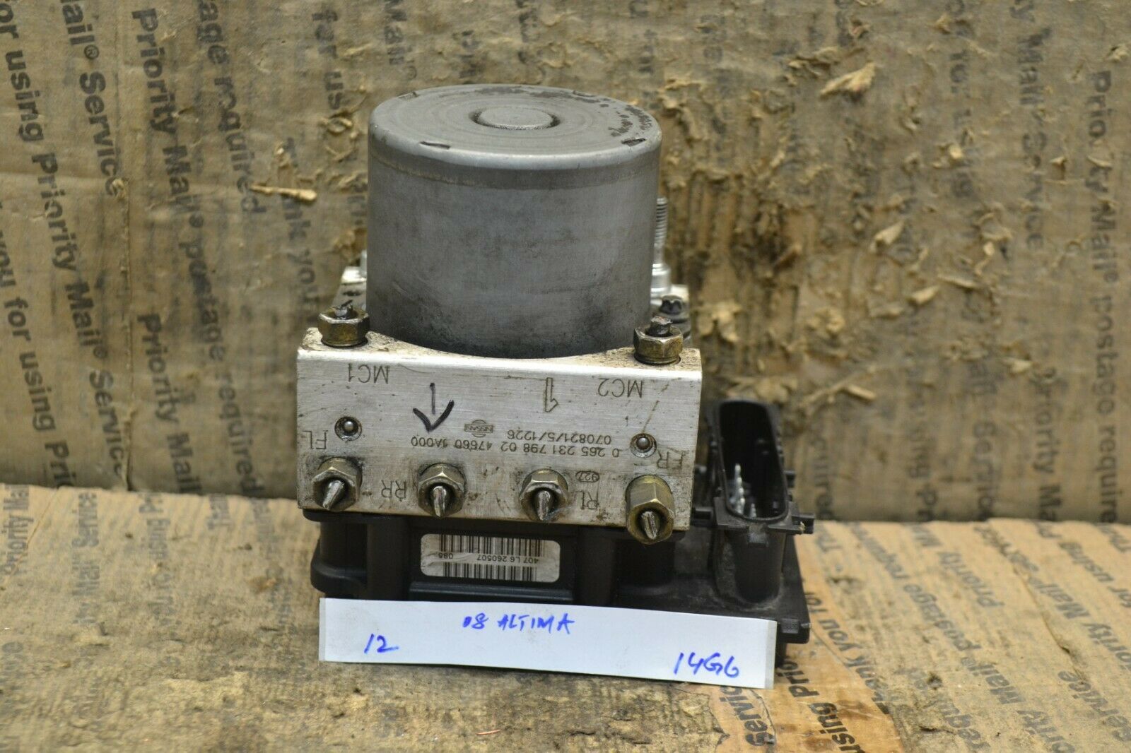08-09 Nissan Altima ABS Pump Control OEM Module 47660JA000 12-14G6 - $4.99