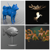 Pack of 4 Differents Models STL Model 3d File For 3d Printer Ready To Print - $4.90
