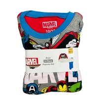 Marvel Avengers Superhero Boys 2 Piece Flannel Pajama Set Size 10/12 - £11.00 GBP