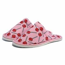 Chochili Women Candy Home Slippers Pink Red Lightweight Silent Walk Size 7 to 8 - £7.80 GBP