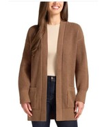 Max &amp; Mia Womens Cardigan Sweater Light Brown Camel Pockets Open Front C... - $808.12 MXN
