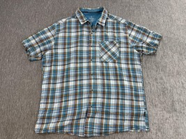 Kuhl Shirt Mens Large Plaid Button Front Organic Cotton Outdoor Casual - $21.77
