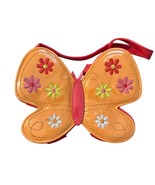 Gymboree Butterfly-Shaped Girls Crossbody Bag With Floral Embroidery &amp; G... - $219.33 MXN