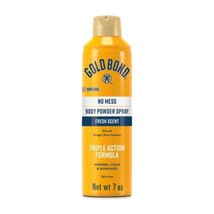 Gold Bond No Mess Talc-Free Body Powder Spray, 7 oz., Fresh Scent, With a Triple - £10.94 GBP