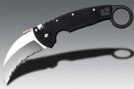 Cold Steel 22KFS Tiger Claw Serrated Edge Folding Pocket Knife Belt Clip - £85.72 GBP