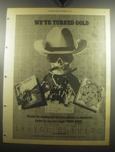 1974 Lynyrd Skynyrd albums Ad - We&#39;ve turned gold - £14.78 GBP