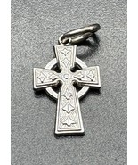 Vintage Uncas Sterling Silver Celtic Cross Pendant Charm U Avery .5&quot; Chr... - $19.67