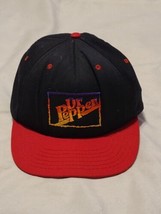 Vintage Hat Rainbow Dr Pepper Patch Snapback Stylemaster Black Soda Made In USA - £11.37 GBP