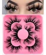 3 Pairs False Eyelashes, Fluffy Volumized Eyelashes Lashes Dramatic Look... - $8.68