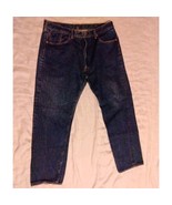 Levi&#39;s 501 Jeans 40 X 34 Red Tab Men Blue Denim Button Fly Straight Cotton - $335.93 MXN