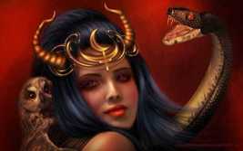 50-200X COVEN LILITH'S GIVE ME THE HIGHEST SUCCESS NOW MAGICK RING PENDANT image 2