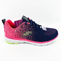 Skechers Flex Appeal 3.0 Shes Iconic Navy Coral Womens Athletic - £40.17 GBP