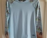 Women’s The North Face Blue Top Rash Guard Swim Long Sleeve Shirt Size S... - £15.52 GBP