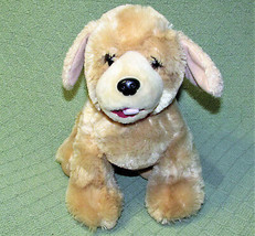 Build A Bear Yellow Lab Pup Dog Golden Retriever Stuffed Animal Red Collar Pup - $9.45
