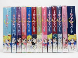 Sailor Moon Crystal blu-ray first limited edition 1-13 complete set Used box  - £335.55 GBP