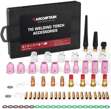 ARCCAPTAIN TIG Welding Torch Accessories Kit 71 Pcs Alumina Nozzle Colle... - $94.78