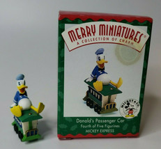 1998 Hallmark Merry Miniatures Mickey Express Donald&#39;s Passenger Car U11... - £7.98 GBP