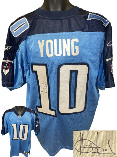 Primary image for Vince Young signed Tennessee Titans Authentic Reebok Onfield NFL Equipment Jerse