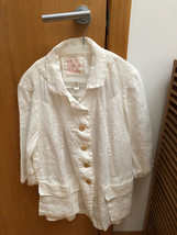 Hannoh Wessel Jacket/Top, 100% Linen, White, Euro Size 42 ( U.S. Size M) New - £123.90 GBP