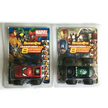 Transformer Trucks Spiderman Avengers Hulk Regener8&#39;rs 8 Different Cars in One - £24.33 GBP