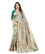 Saree Fabric:- Banarasi Silk Kanchipuram Silk Saree- 5.5 Meter -Blouse-0... - $63.09 CAD