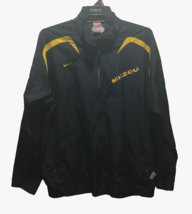 Missouri Tigers Mizzou NCAA Nike Vintage 90s Black Big 12 Zip Fit Storm Jacket L - £22.31 GBP