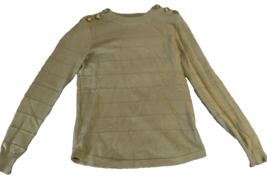 Pink Clover Womens Olive Green Sweater Size Small - $3.99