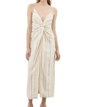 Handloom celia striped dress in Natural - size M/L - $54.45