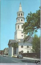St.Michael&#39;s Protestant Episcopal  Church, Charleston,SC Postcard - £1.96 GBP
