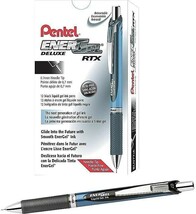 Pentel EnerGel RTX Retractable Gel Pens~Black Ink 0.7mm Box of 12 Metal Tip - $388.73 MXN