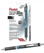 Pentel EnerGel RTX Retractable Gel Pens~Black Ink 0.7mm Box of 12 Metal Tip - $388.73 MXN
