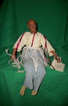 1996 Native American Yaqui Deer Dancer Figure Hal Stewart Artist Cernit Clay Vtg - £1,845.32 GBP