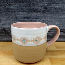 South Western Style Coffee Mug 17oz (455ml) Embossed Beverage Cup Blue Sky - $8.91