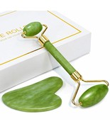 Gua Sha Facial Tool &amp; Jade Roller Set Designed to Reduce Puffiness Reduc... - £14.18 GBP