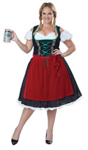 California Costumes Women&#39;s Oktoberfest Fraulein Plus Size Costume, Black/Red, 2 - £109.97 GBP