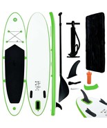 vidaXL Inflatable Stand Up Paddleboard Set Green and White - $4,714.84 MXN