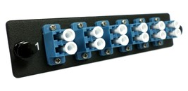 WireWerks AS-WL12S Fiber Optic Patch Adapter Plate Loaded Strip LC Duple... - $59.95
