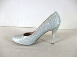 Kelly &amp; Katie Silver Glitter Pumps Heels Shoes Women&#39;s 8 (SW40) - £17.01 GBP