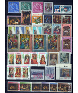 Christmas Collection MNH Madonna &amp; Child Stained Glass Paintings ZAYIX 0... - £9.65 GBP