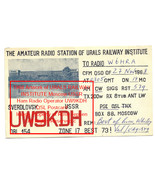 1968 Vintage USSR Photo Postcard URALS Railway Institute USSR QSL Card U... - $113.99