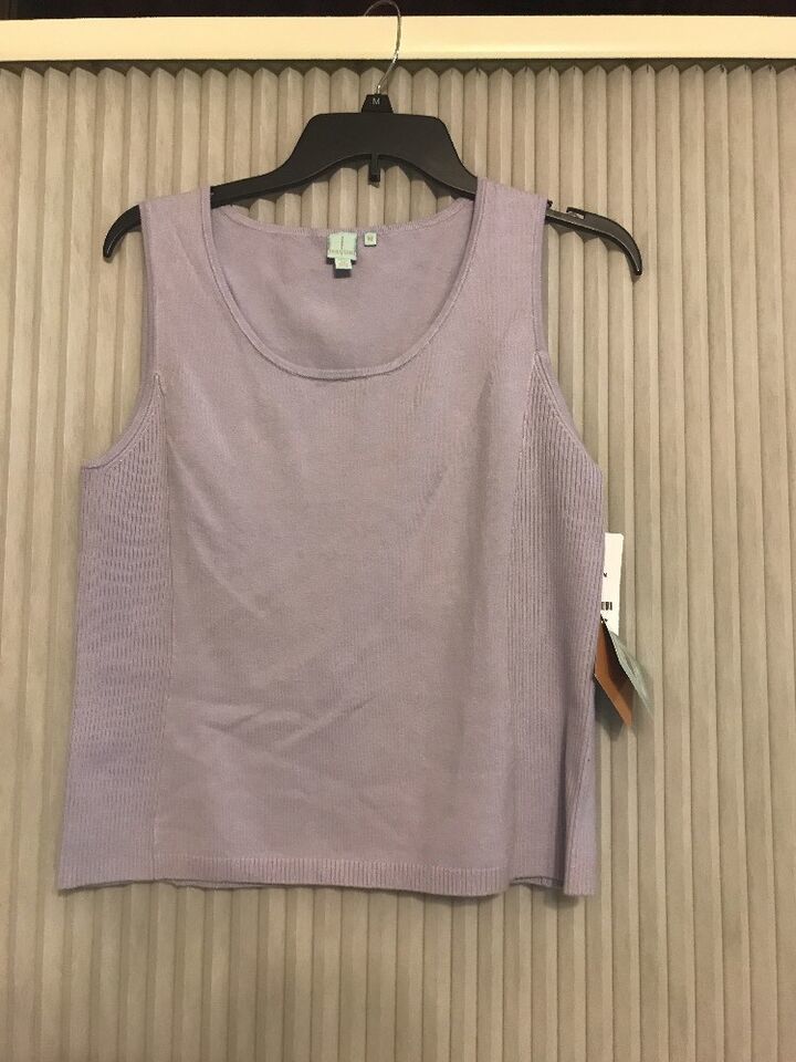 SHU SHU Fine Lavender Shell Tank Sleeveless Top Blouse Size M Ships N 24h