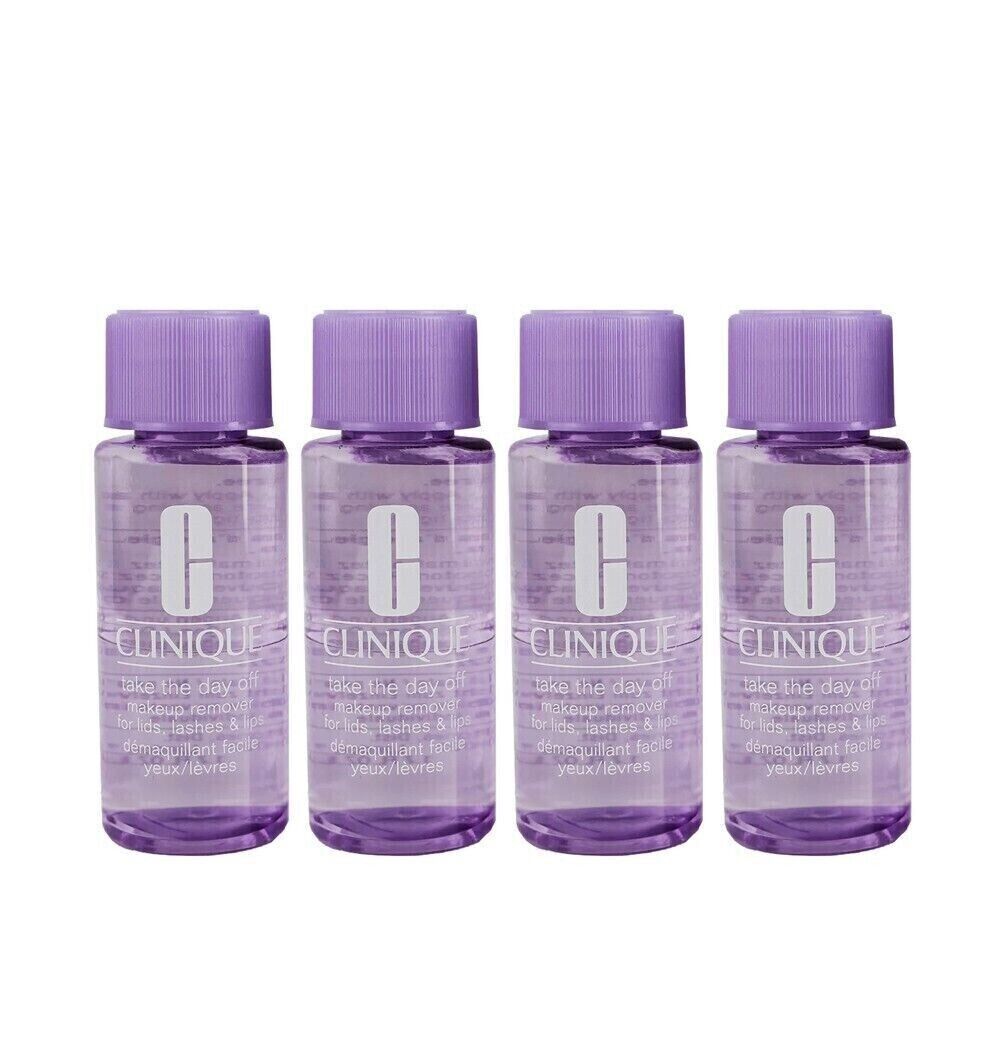 2 x Clinique Take The Day Off Makeup Remover For Lids, Lashes & Lips 3.4oz 100ml - £8.80 GBP